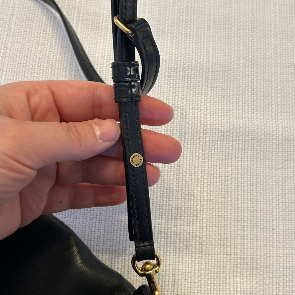 Yves Saint Laurent Black and Gold Crossbody Bag - Picture 8 of 10